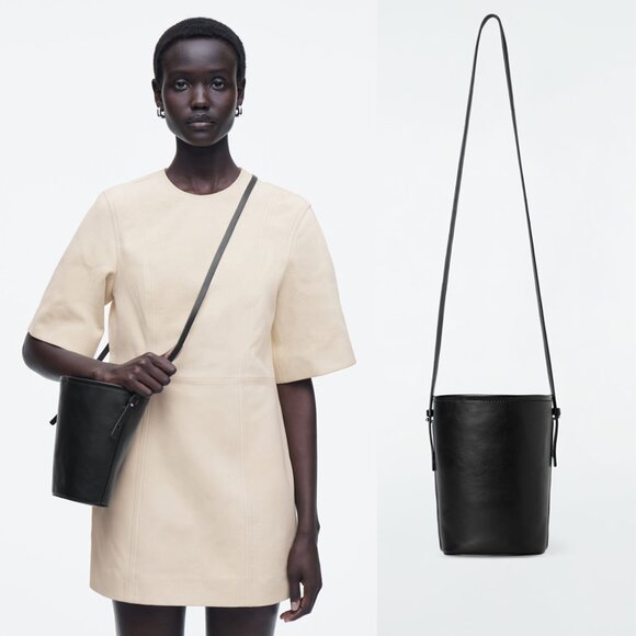NEW COS black mini bucket bag - Picture 1 of 3